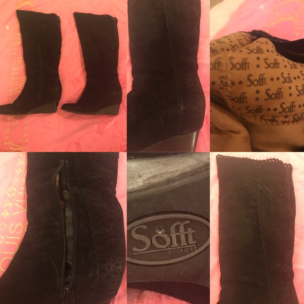 Black Fall / Winter Heeled Boots 👢 USED